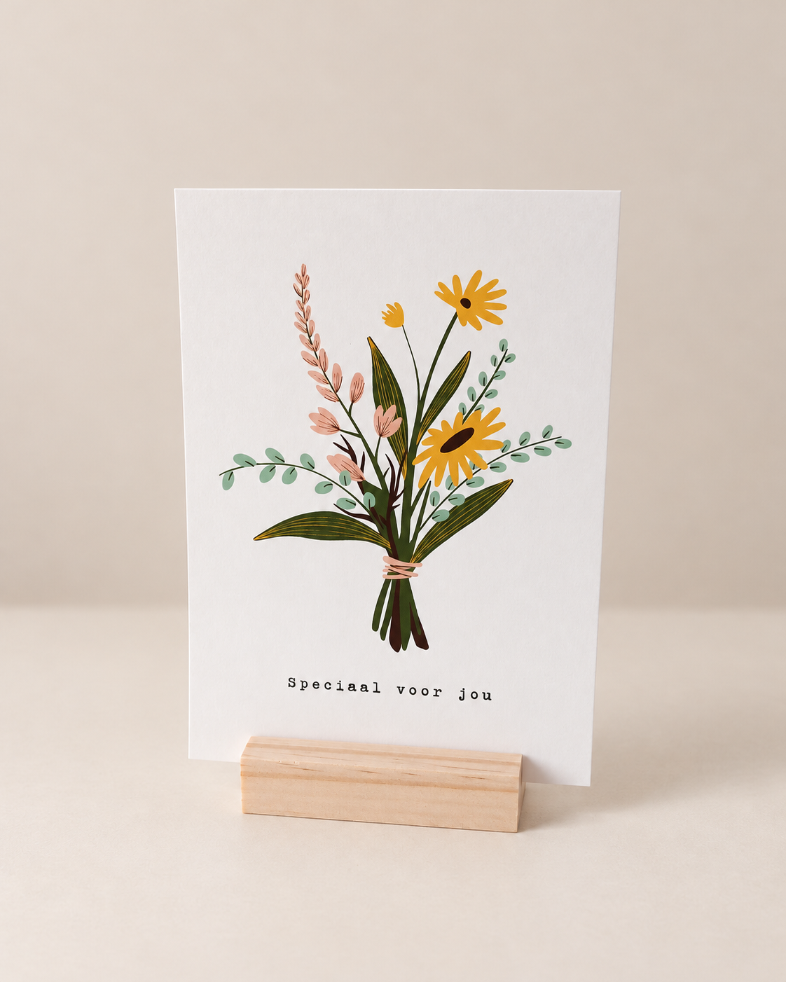 Wenskaart Speciaal Voor Jou – Bloemenboeket