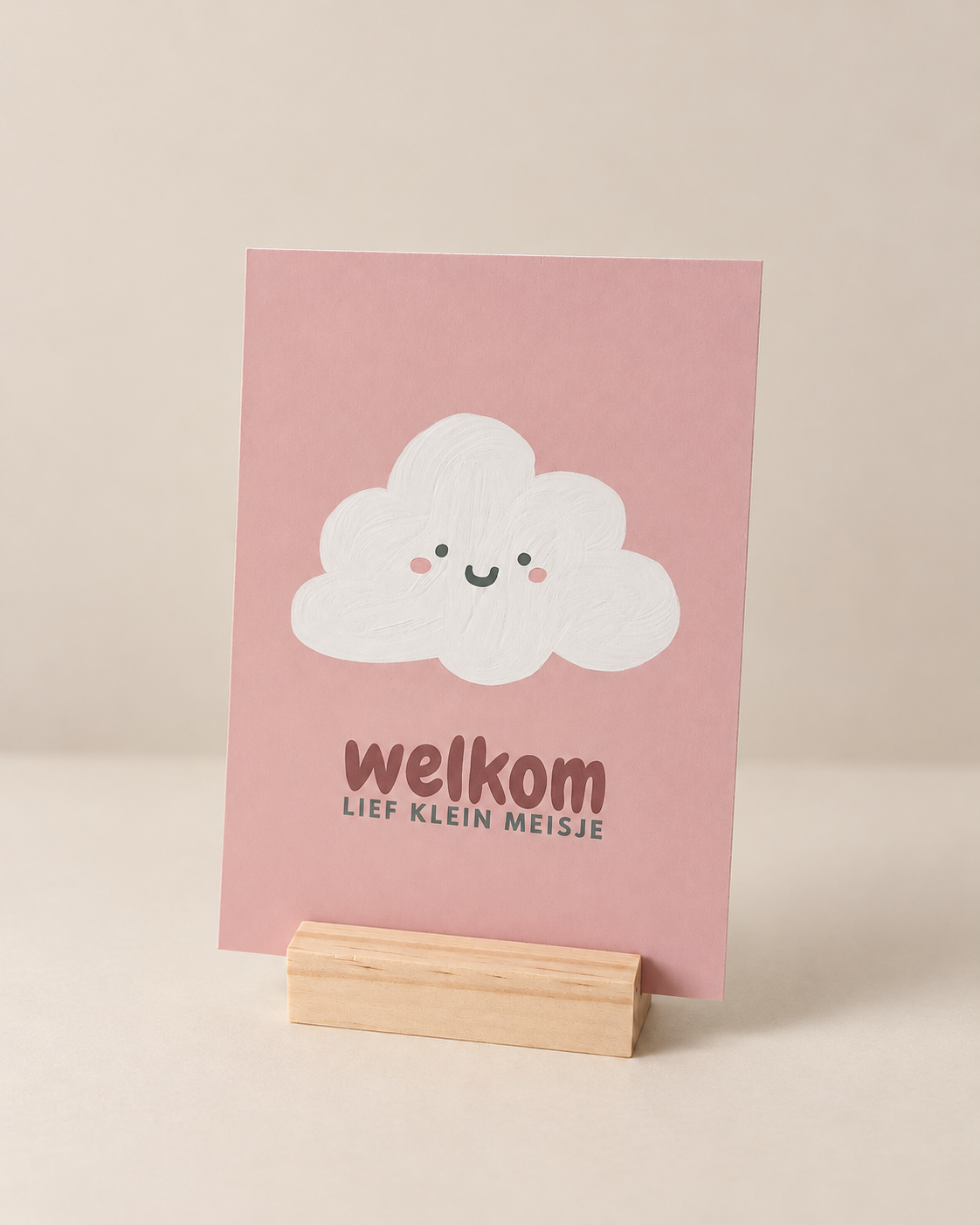 Geboortekaart meisje – Welkom lief klein meisje