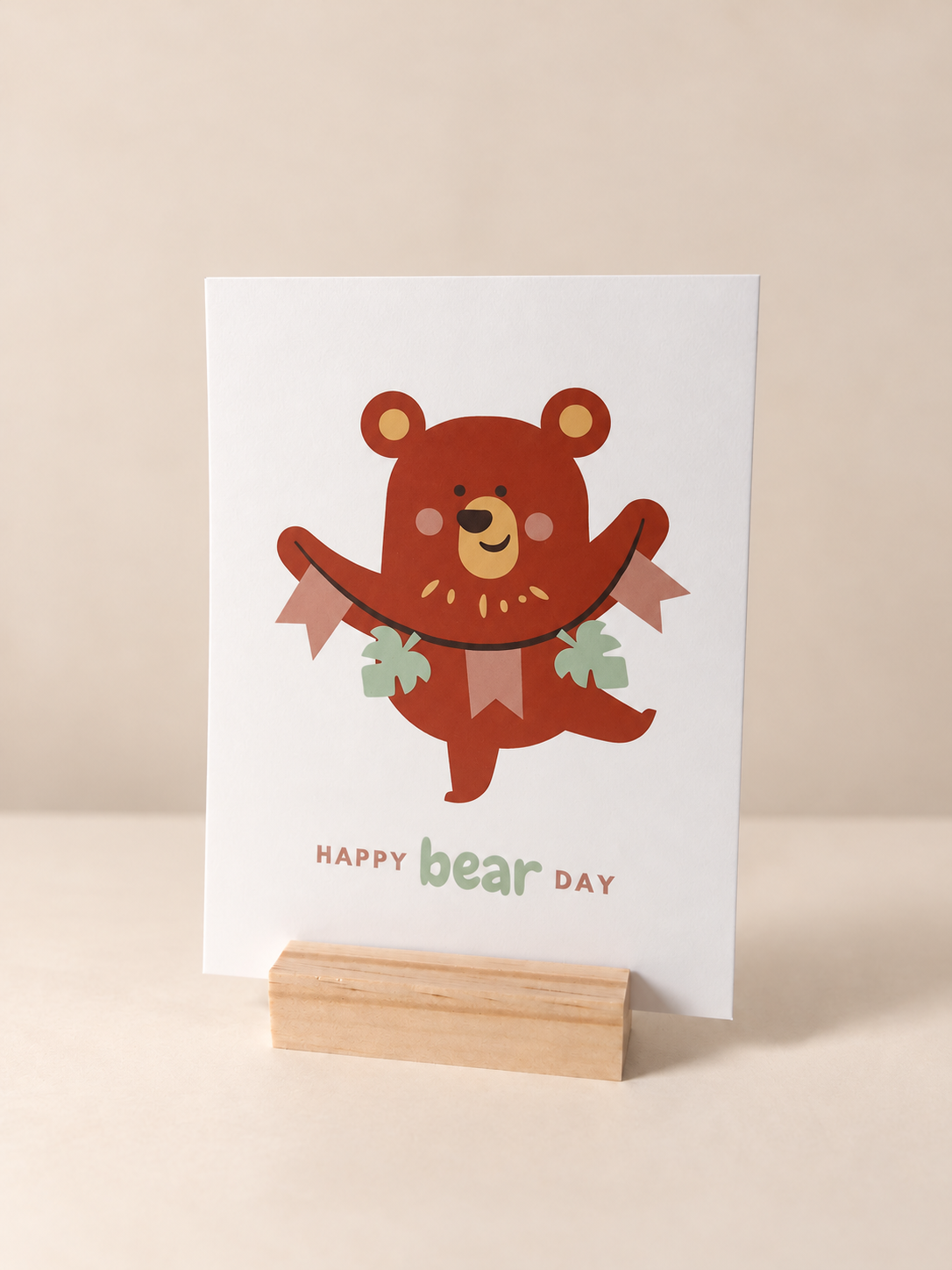 Verjaardagskaart – Happy Bear Day
