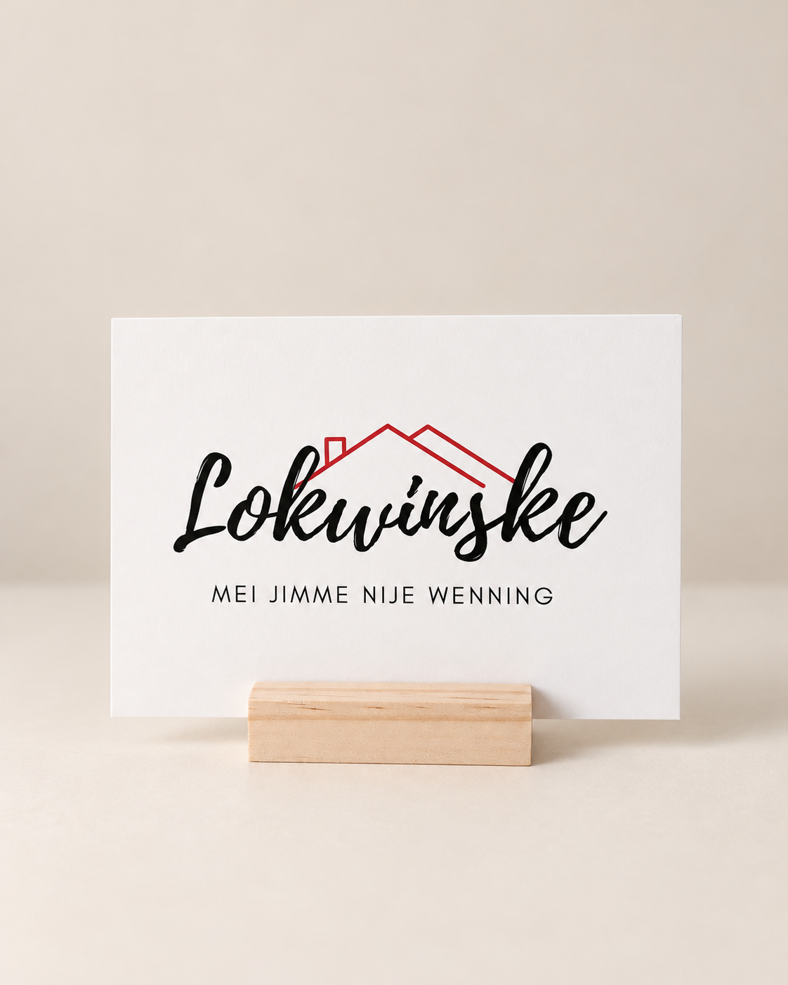 Friese Wenskaart – Lokwinske mei jimme nije wenning
