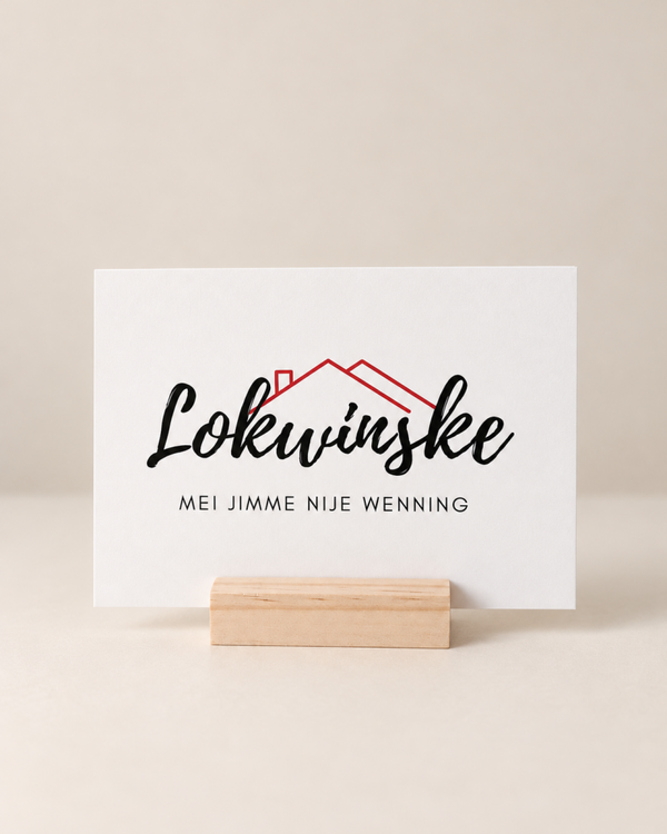 Friese Wenskaart – Lokwinske mei jimme nije wenning