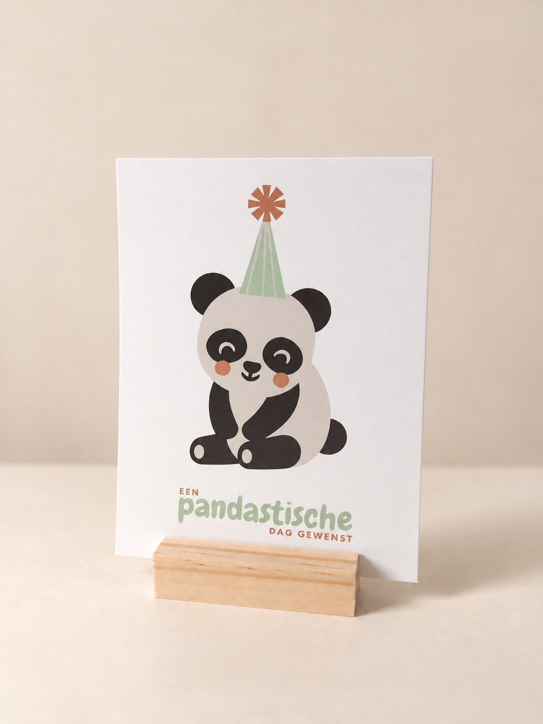 Wenskaart Panda – Een pandastische dag gewenst