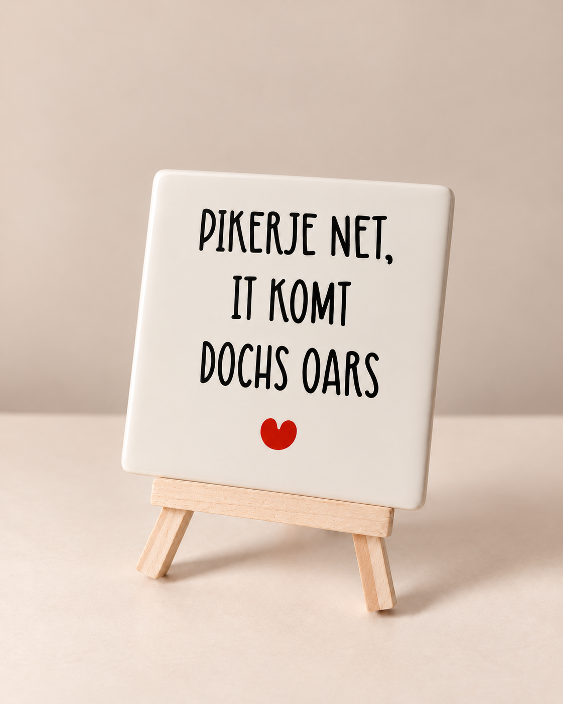 Pikerje net, it komt dochs oars - 10x10 cm
