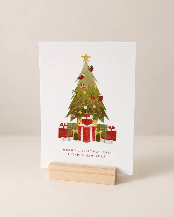 Kerstkaart – Kerstboom met cadeautjes