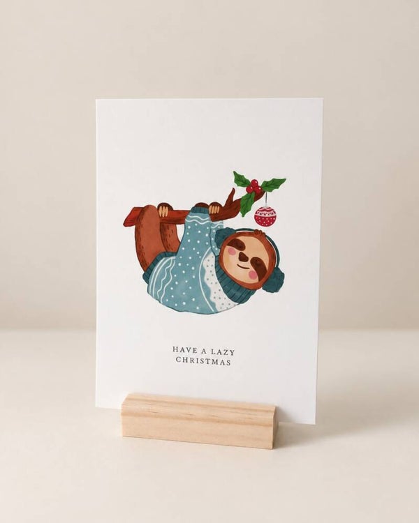 Kerstkaart – Have a lazy Christmas