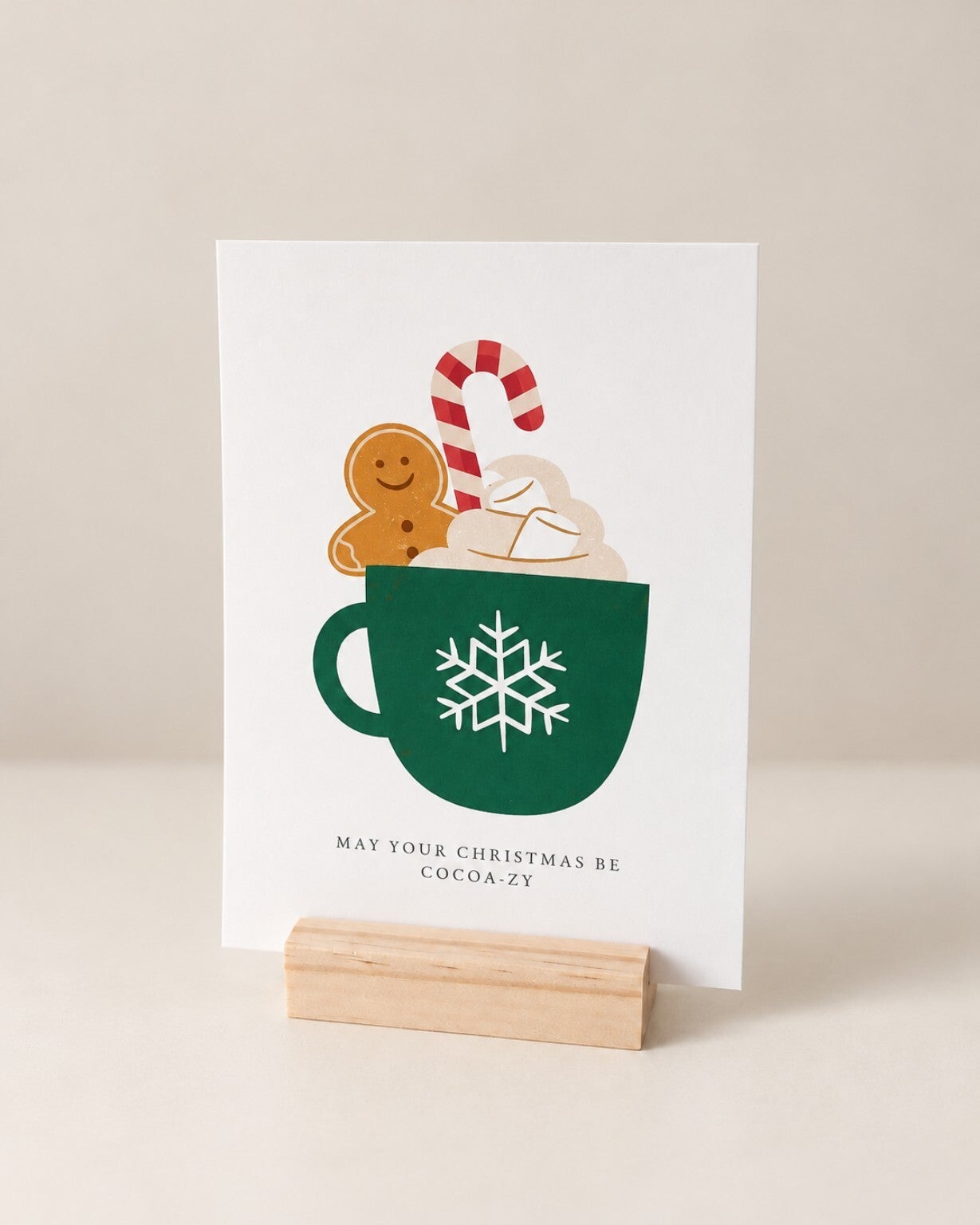 Kerstkaart – May your Christmas be cocoa-zy