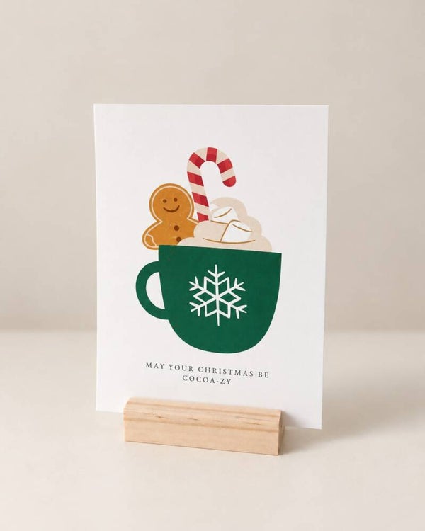 Kerstkaart – May your Christmas be cocoa-zy