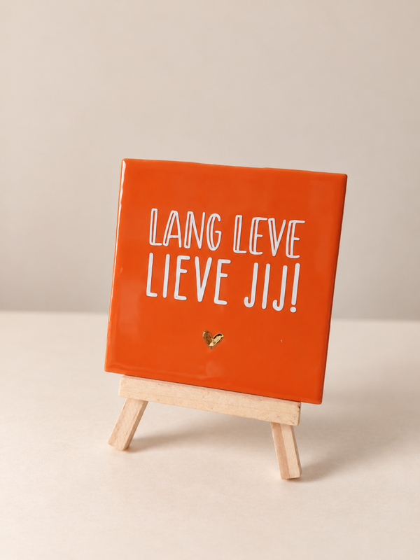 Lang leve lieve jij - 10x10 cm