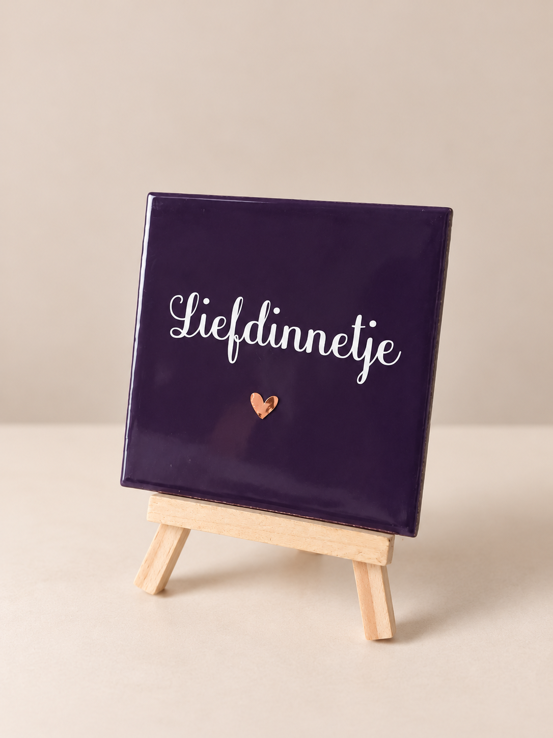 Liefdinnetje - 10x10 cm