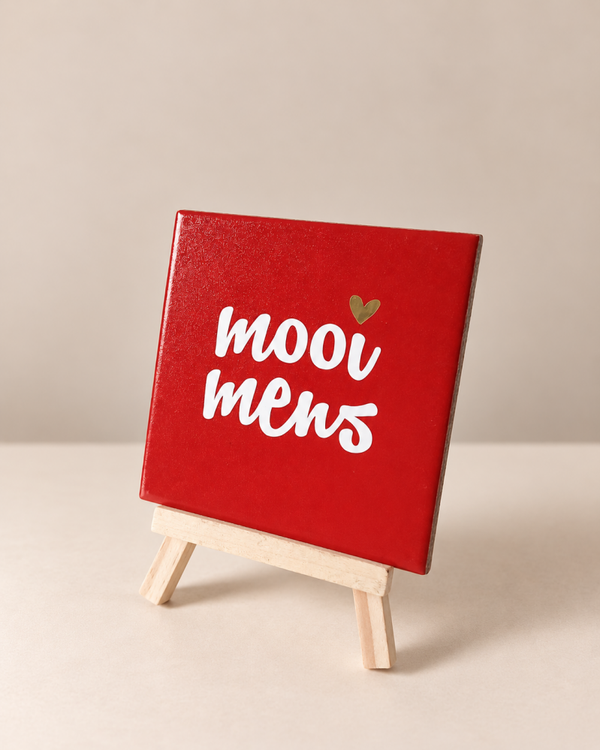Mooi mens - 10x10 cm