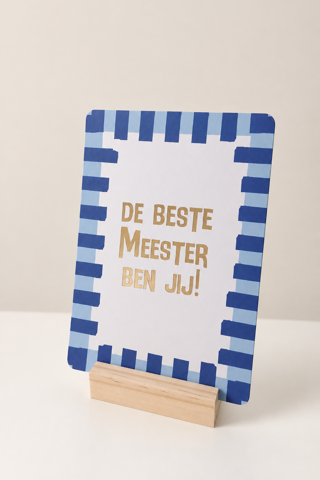 Wenskaart De beste meester ben jij
