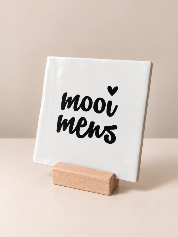 Mooi mens - 13x13 cm