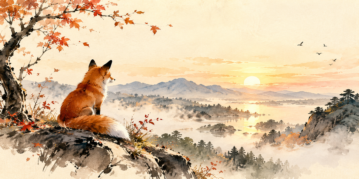 Le Renard contemplant le chemin