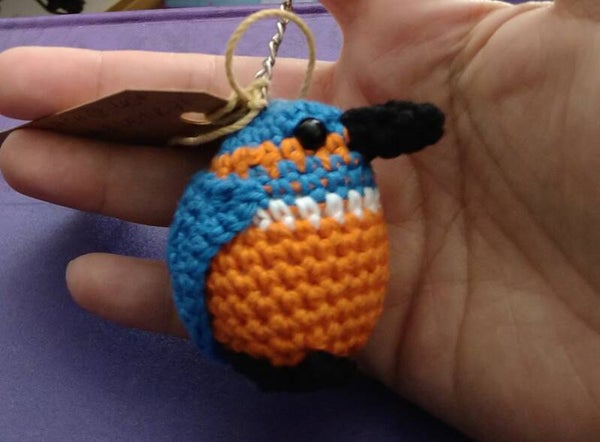 Kingfisher keyring