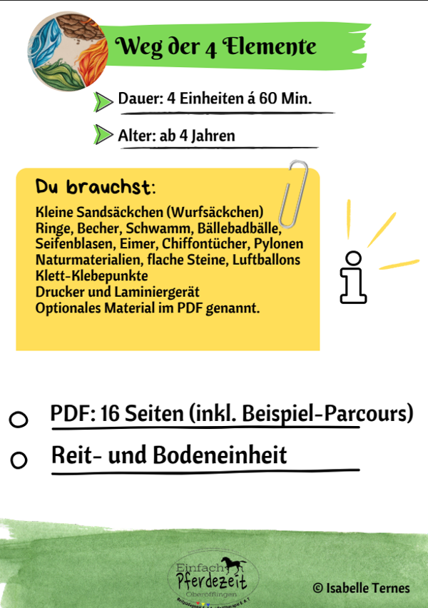 Mehrteilig - Weg der 4 Elemente