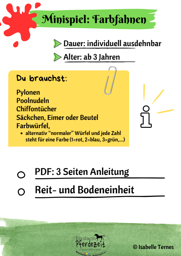 Minispiel - Farbfahnen