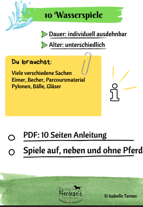 Minispiele - Wasserspiele