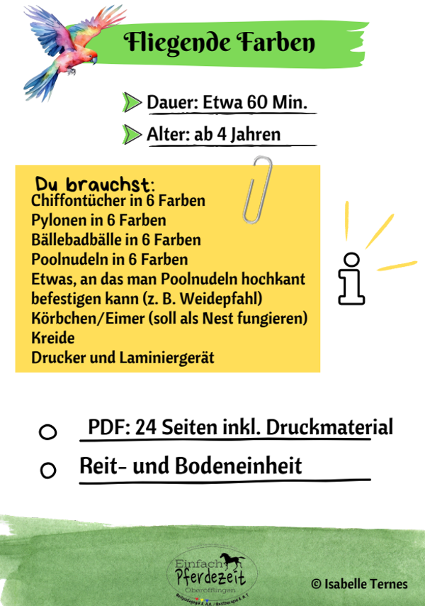 Stundenbild - Fliegende Farben