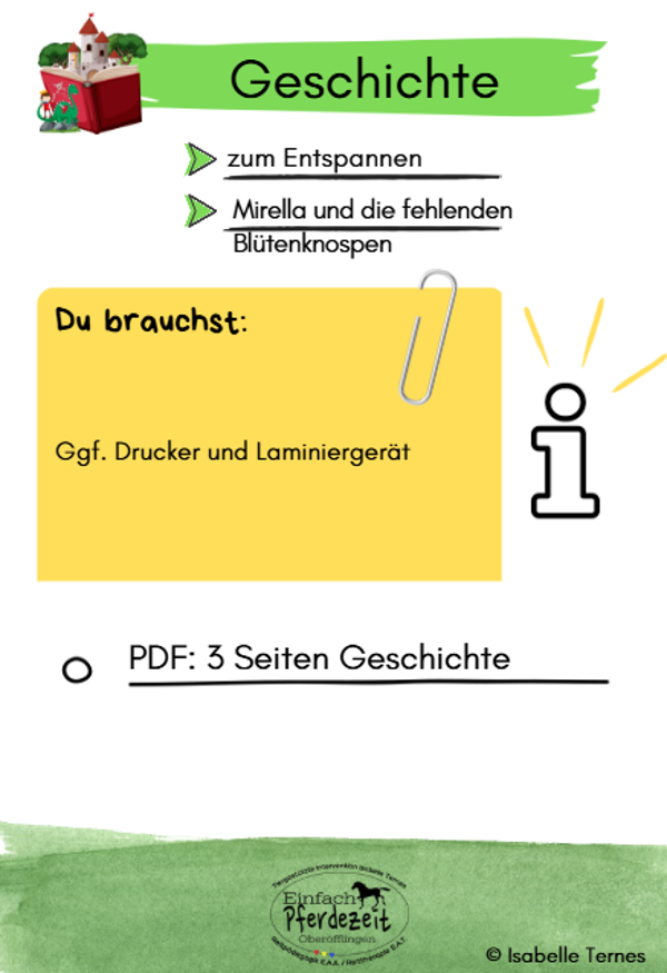 Geschichte: Mirella und die fehlenden Blütenknospen