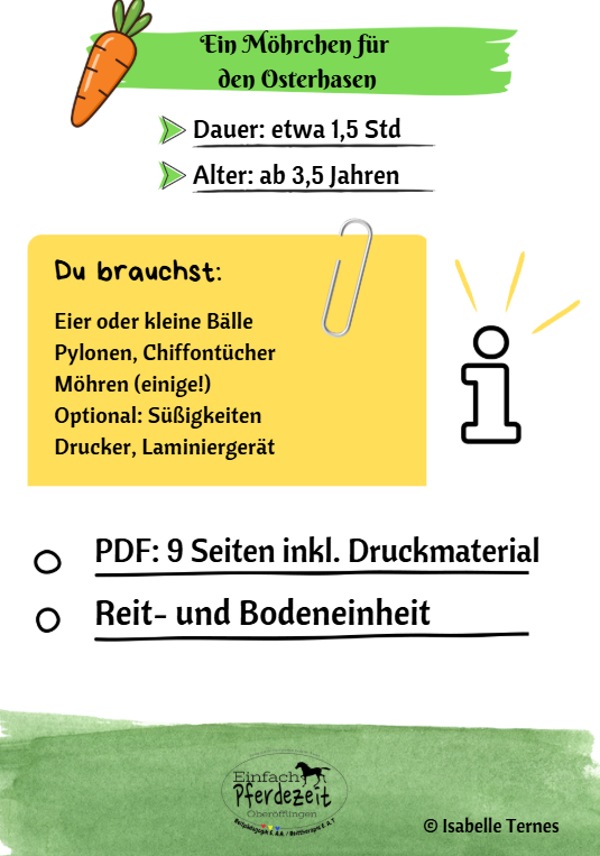 Stundenbild - Ein Möhrchen für den Osterhasen