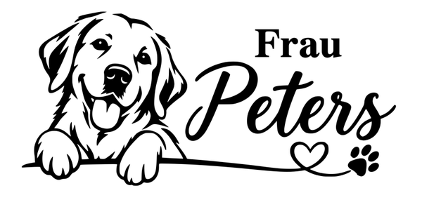Aufkleber Hund Personalisiert