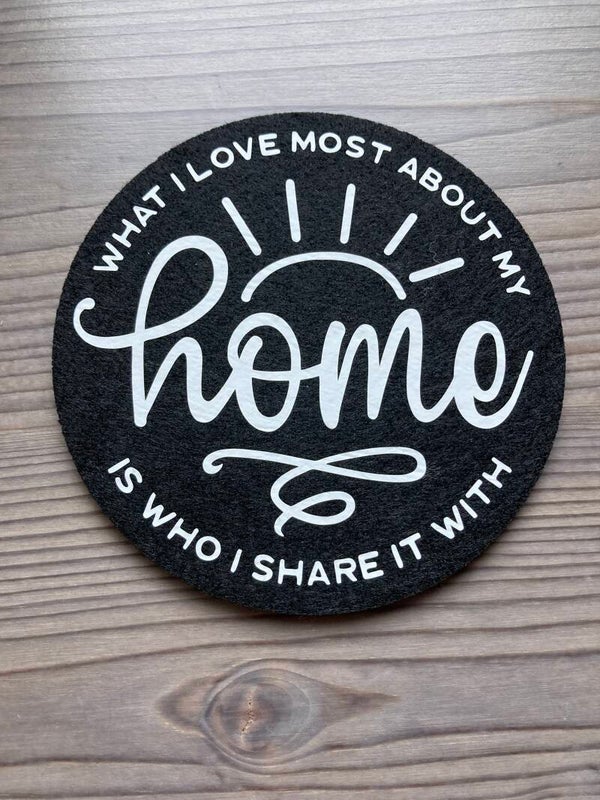 Filzuntersetzer HOME