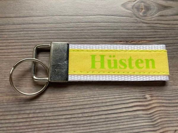 Schlüsselanhänger Hüsten / Weiß / Gelb / Grün