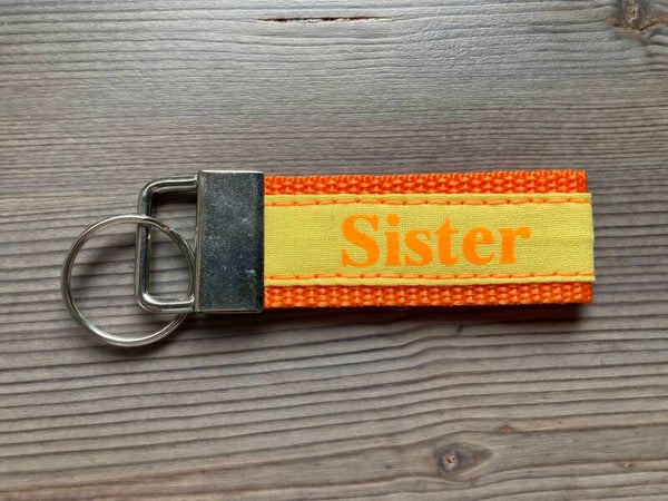 Schlüsselanhänger Sister / Orange / Gelb