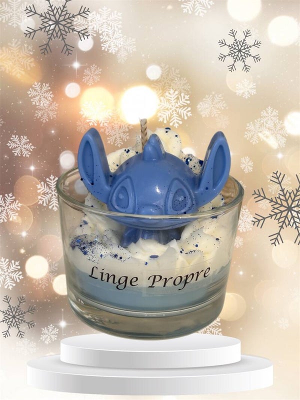 Bougie Stitch Linge Propre