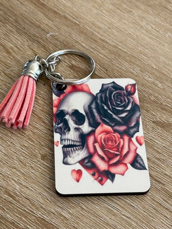 Tête de mort rose