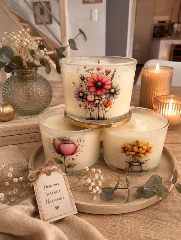 Bougie fleur