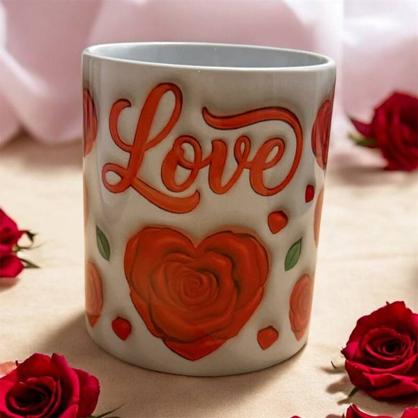 Mug love fleur