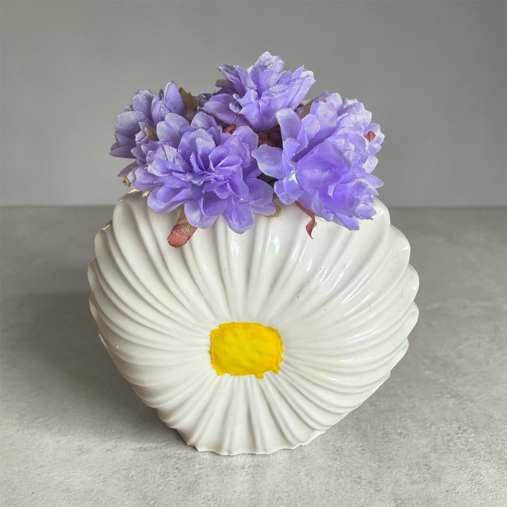 Ensemble vase et fleurs