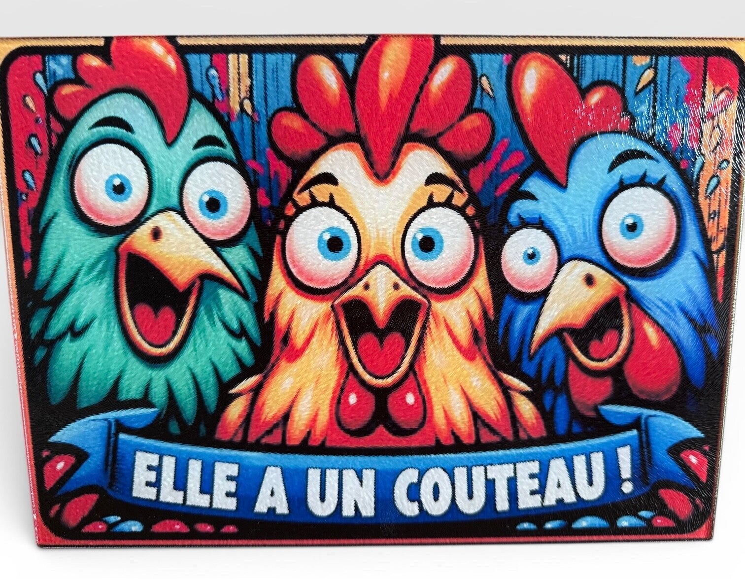 Planche à découper Poule