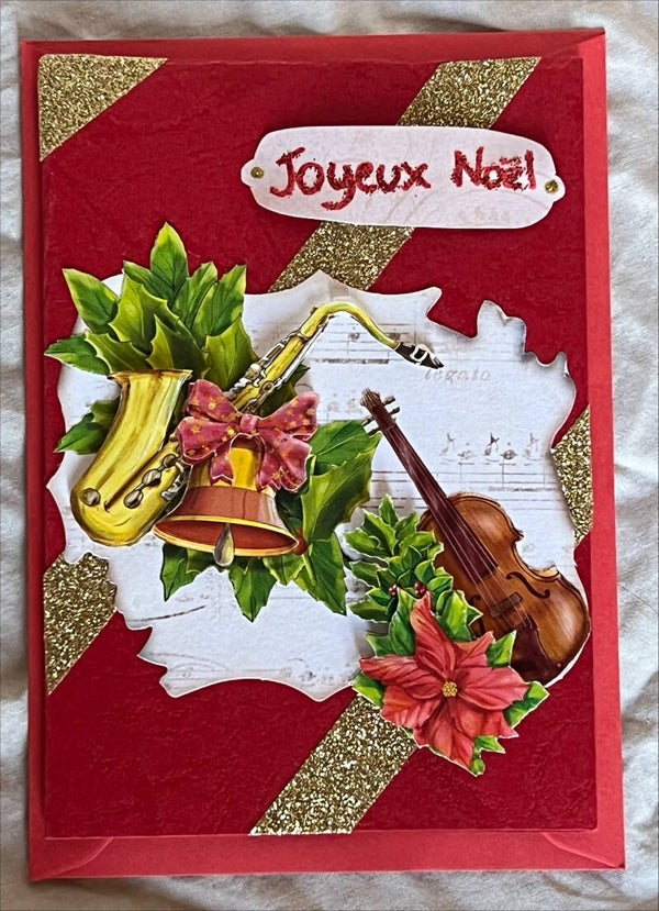 Carte de Vœux Joyeux Noël Musique