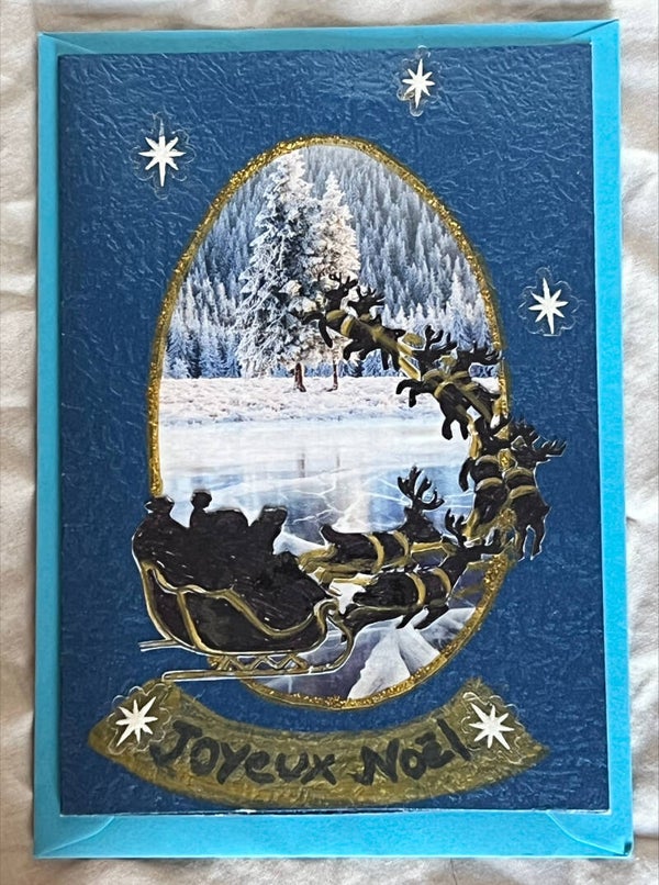 Carte de Vœux Joyeux Noël Nuit de Noël