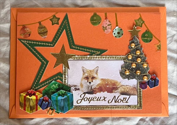 Carte de Vœux Joyeux Noël Renard