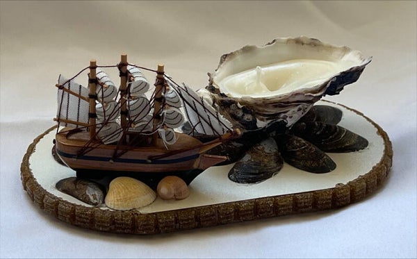 Décoration avec bougie bâteau corsaire Collection bord de mer