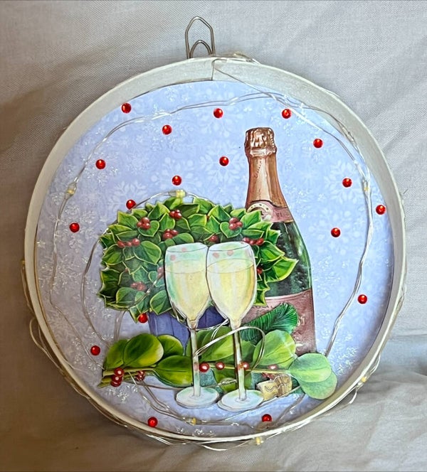 Décoration ronde murale led Santé!