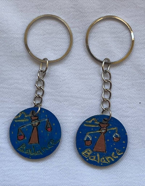 Porte clés signe astrologique Balance