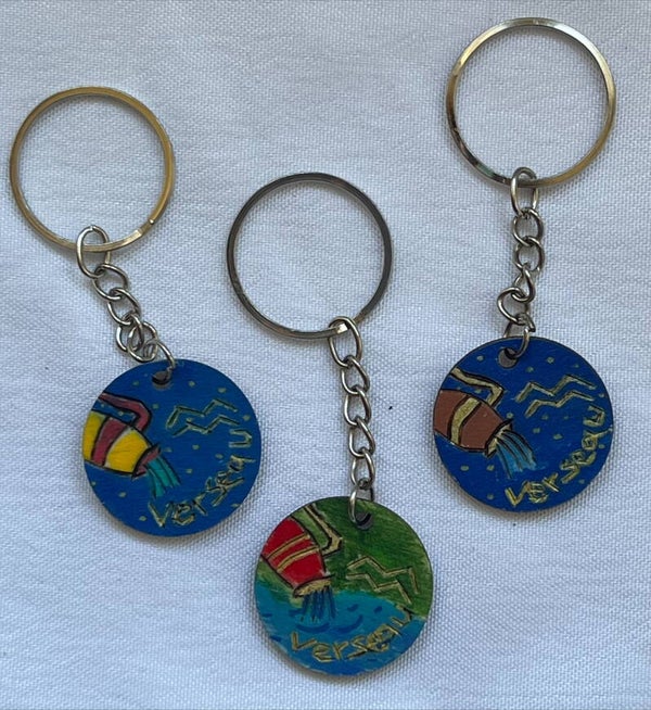 Porte clés signe astrologique Verseau