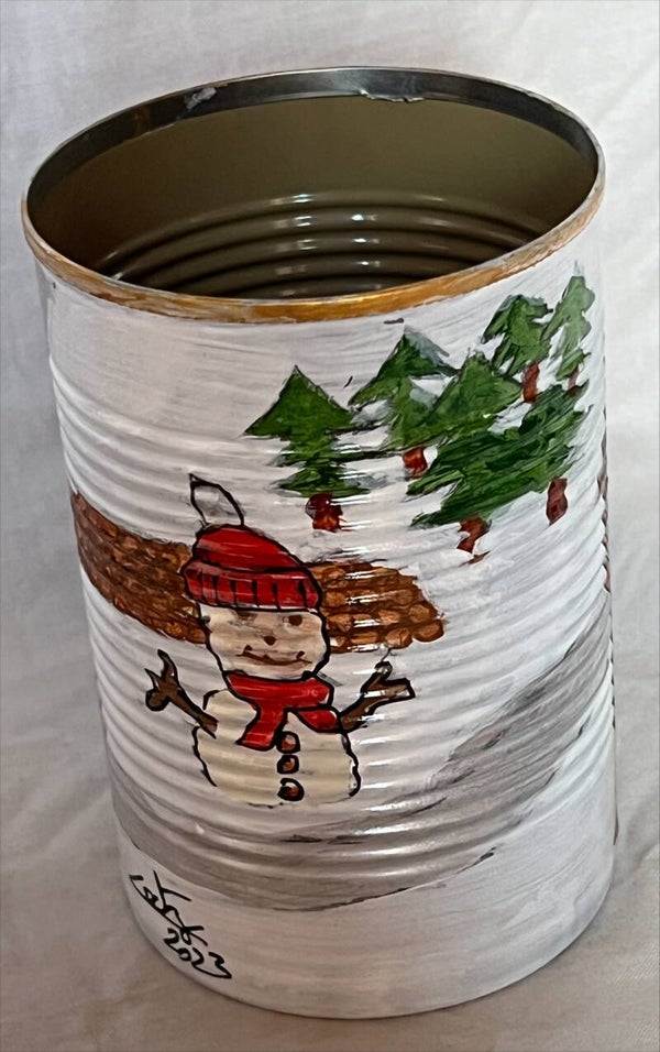 Pot à crayons Bonhomme de Neige