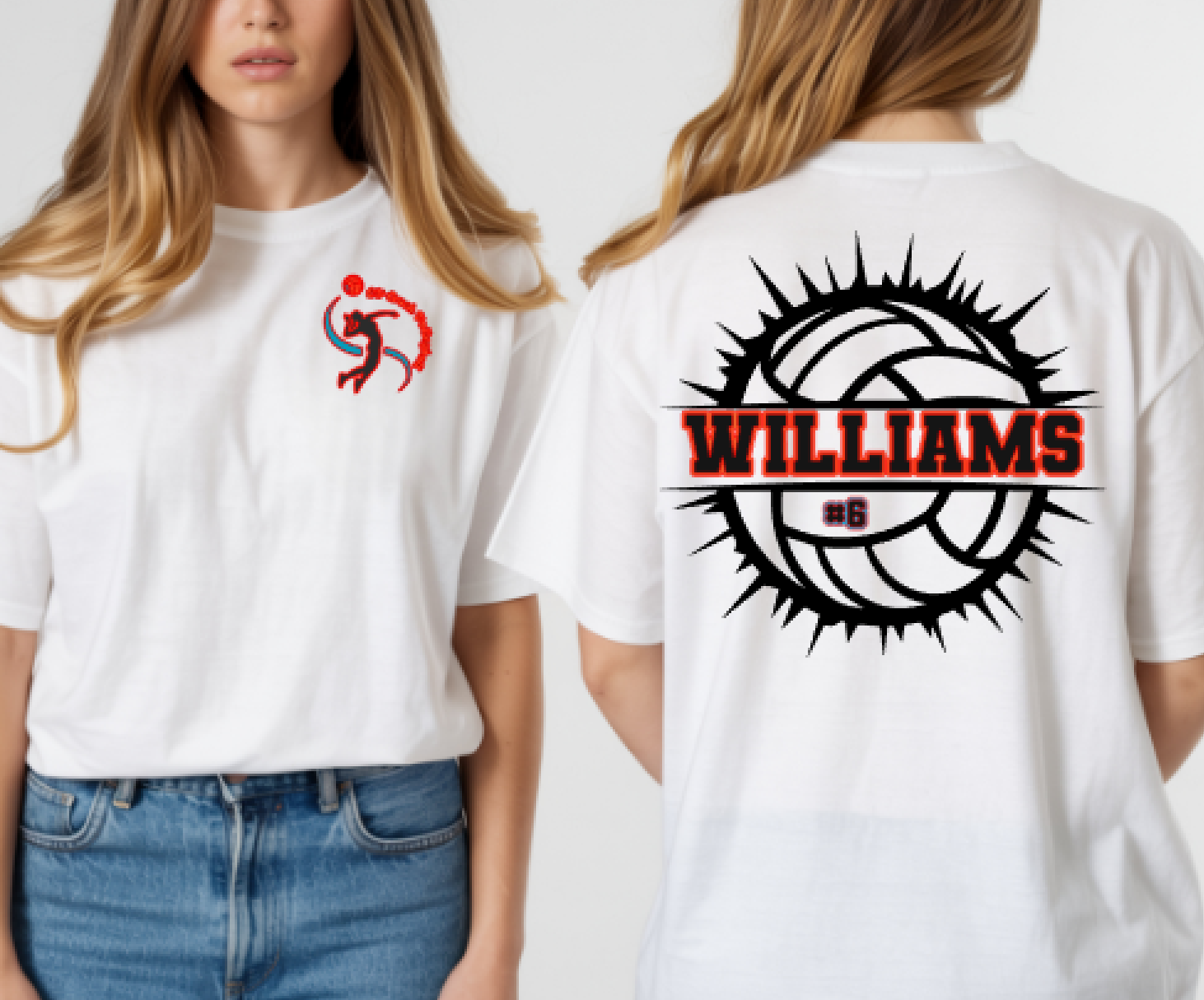 Spikey Split Name Tshirt