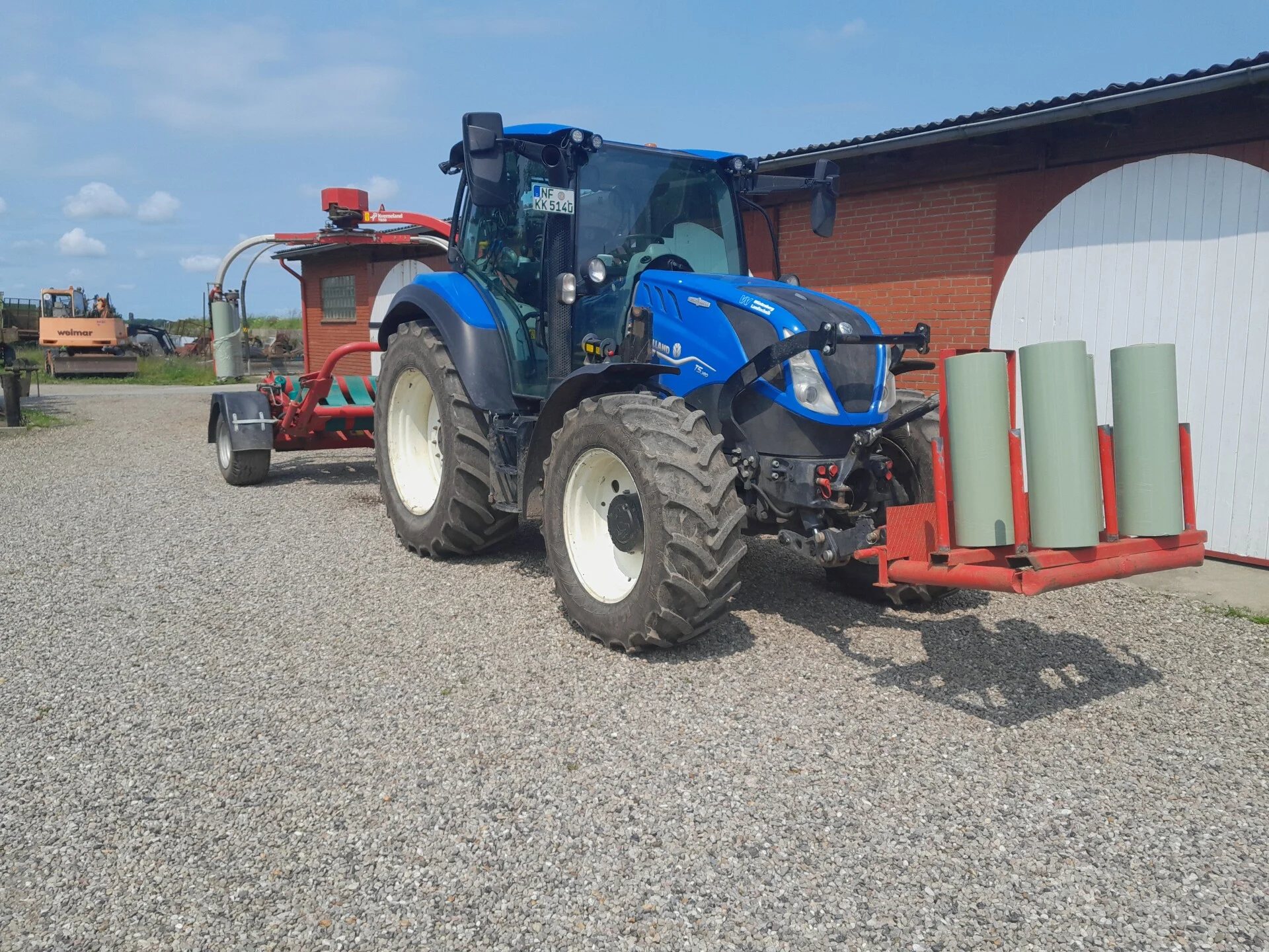 Trecker auf dem Haasber Hof