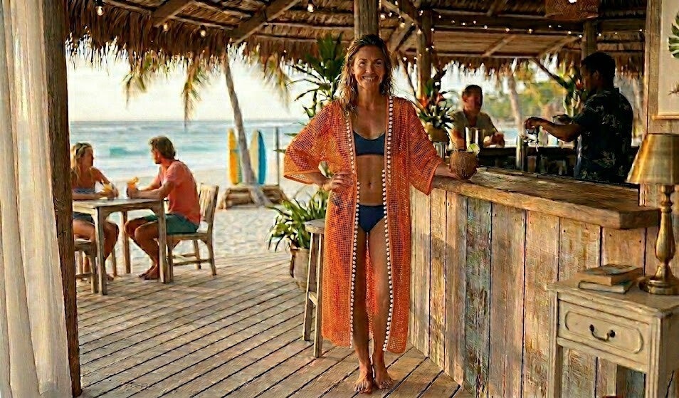 Kimono orange Vintage long