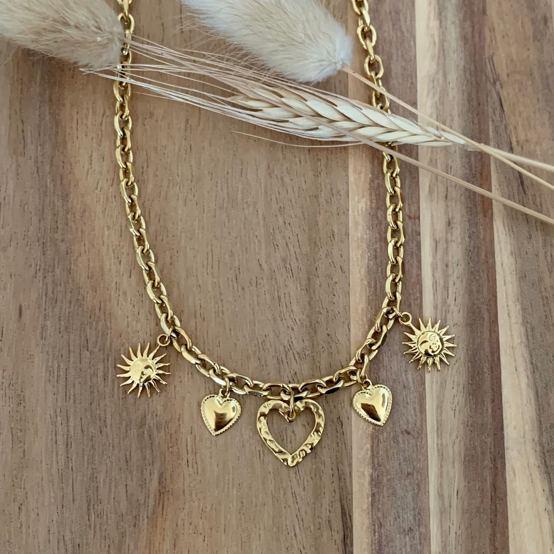 Collier "Trésors" doré