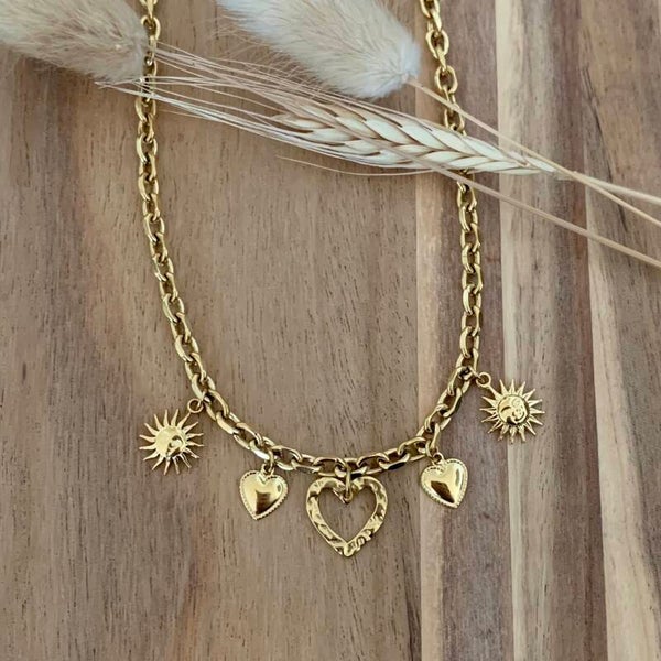 Collier "Trésors" doré