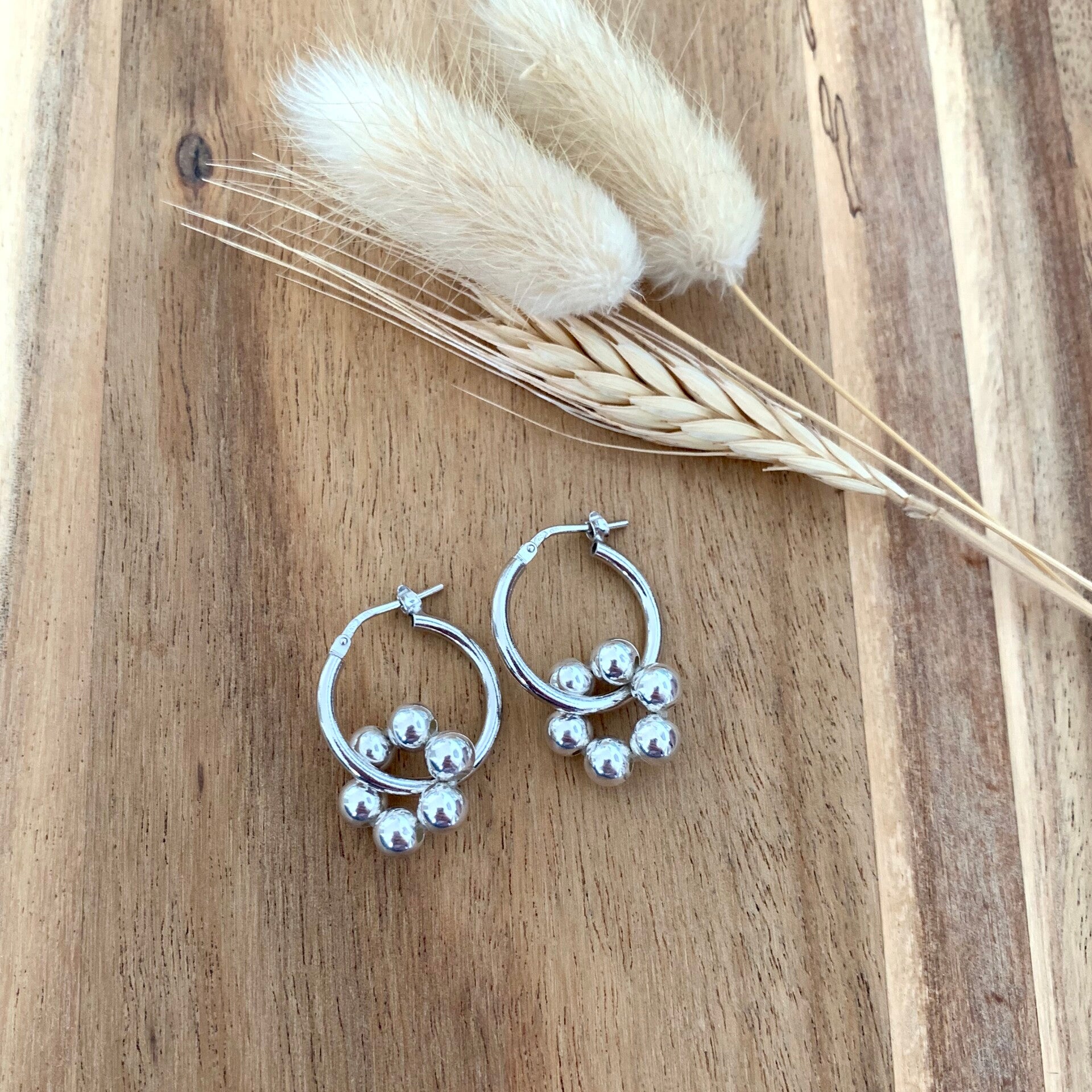 Créoles en argent "Kalys"