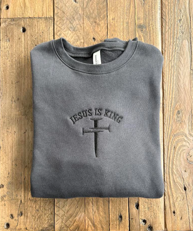 Unisex Cross Bella + Canvas Crewneck Nail Cross