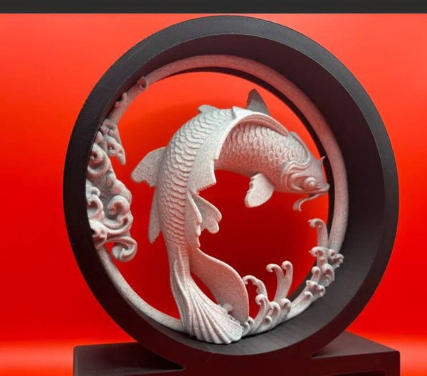 scultura koi